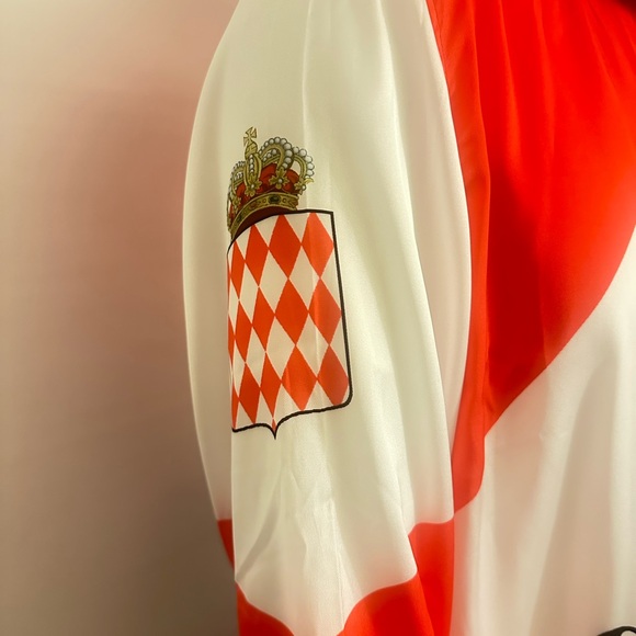 Casablanca Men's Red and White Casual Button Down Shirt - Picture 2 of 5